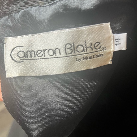 Cameron Blake Black Gown. Size 14 - Picture 4 of 5